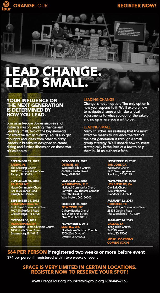 Orange Tour 2012-2013 Registration is Open!