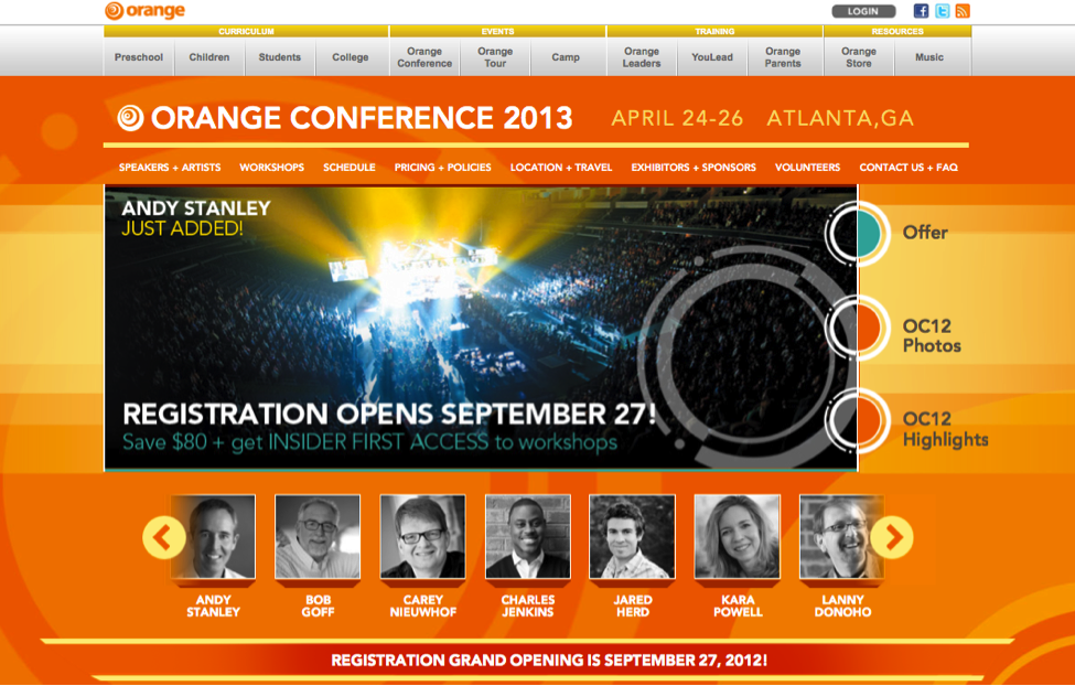 The Orange Conference 2013: New Site Launched!