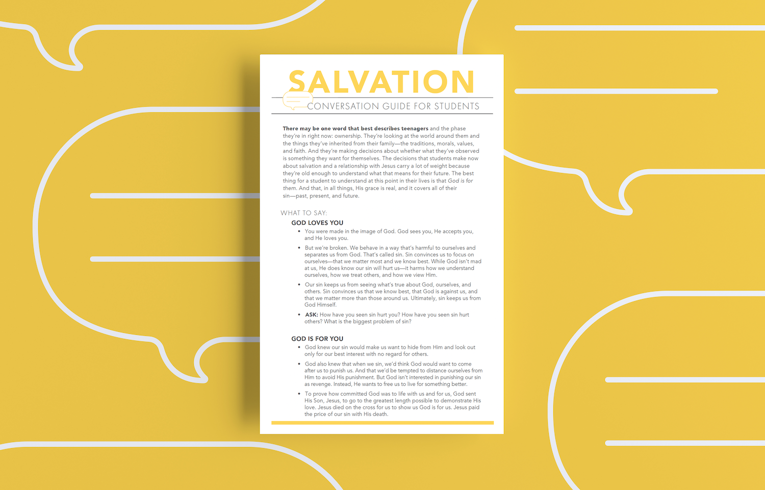 Small Group Leader Conversation Guides: Salvation