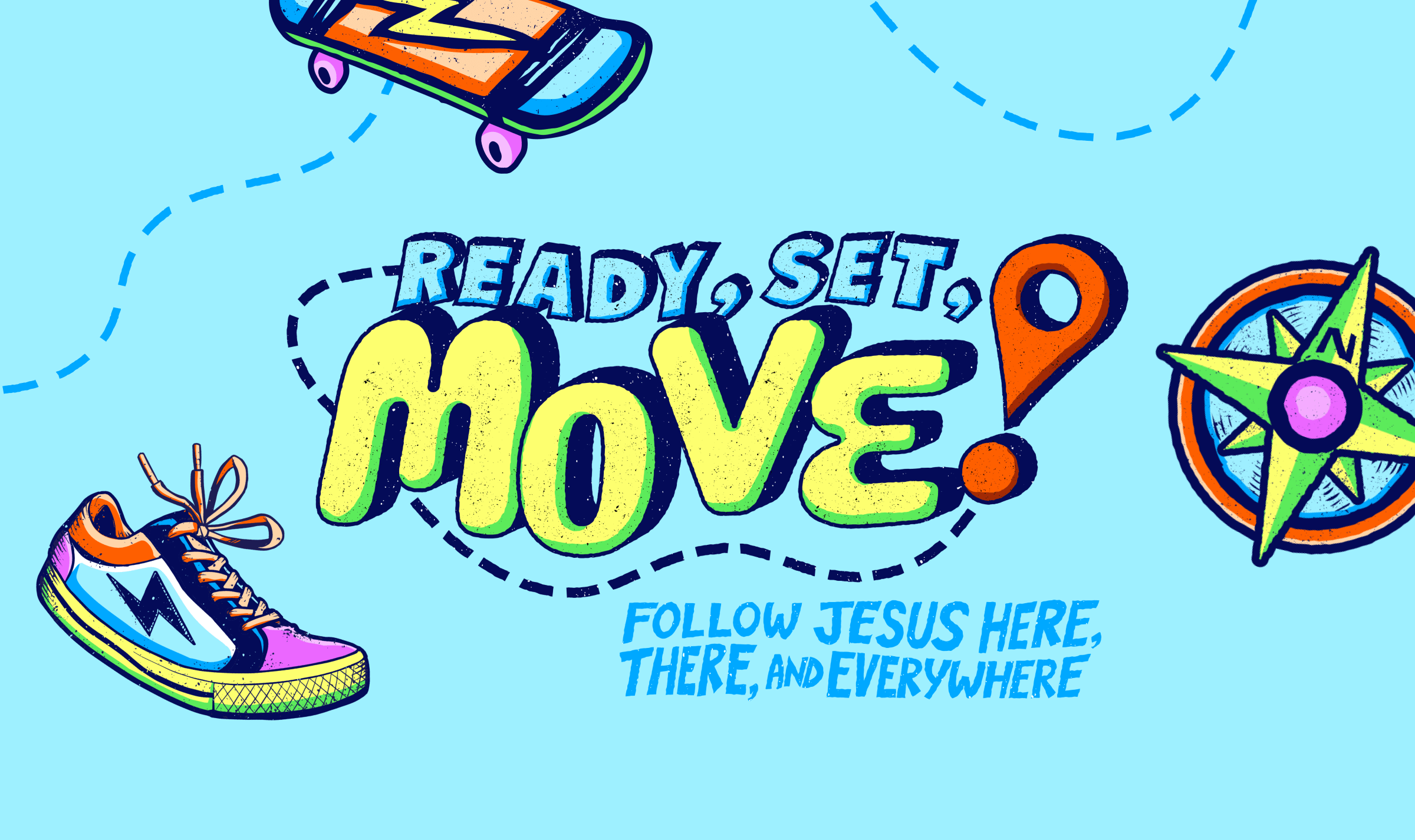 Orange VBS Theme Reveal 2023: Ready, Set, Move! - Orange Leaders