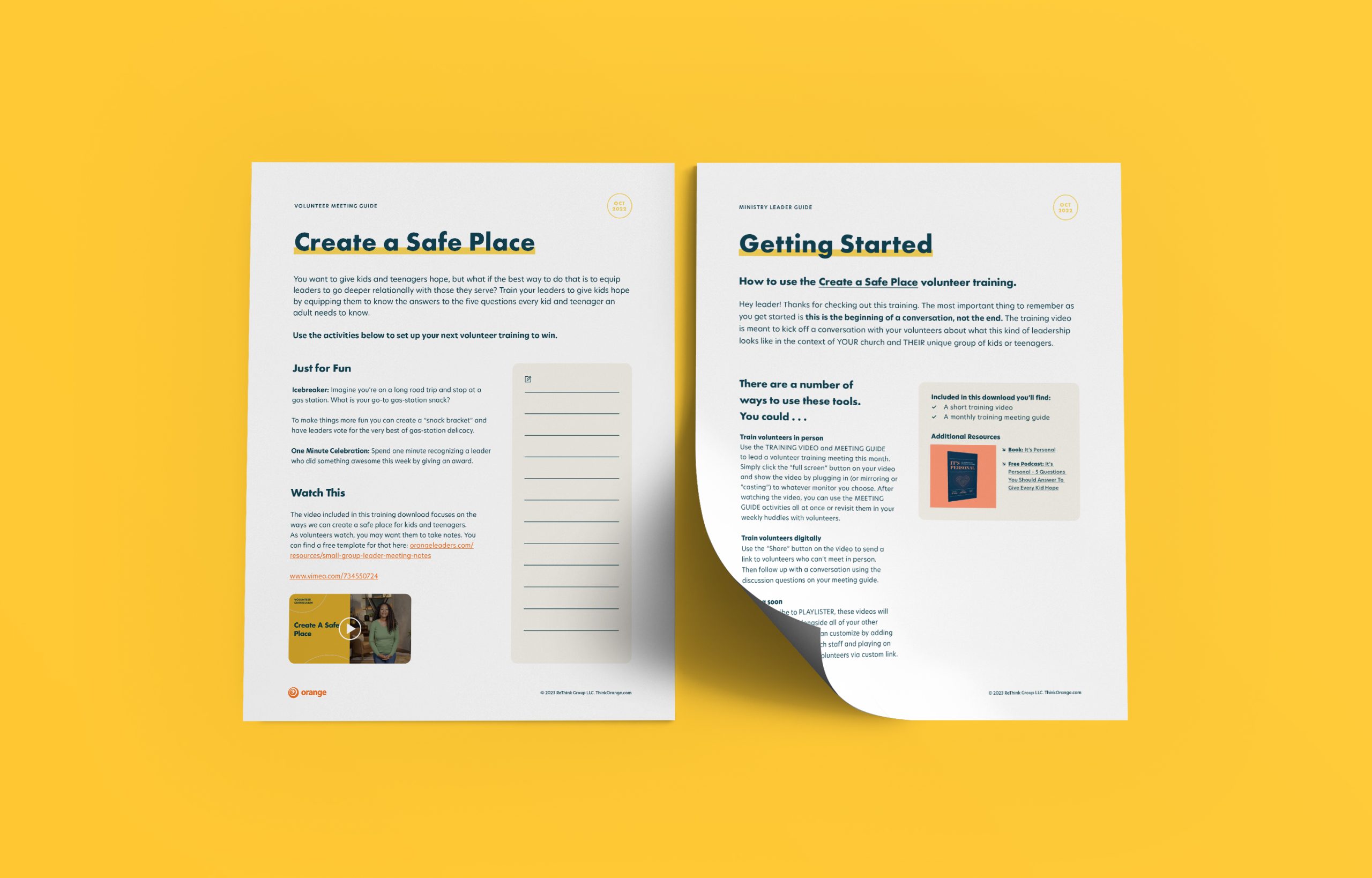 Create A Safe Place – Volunteer Training Kit