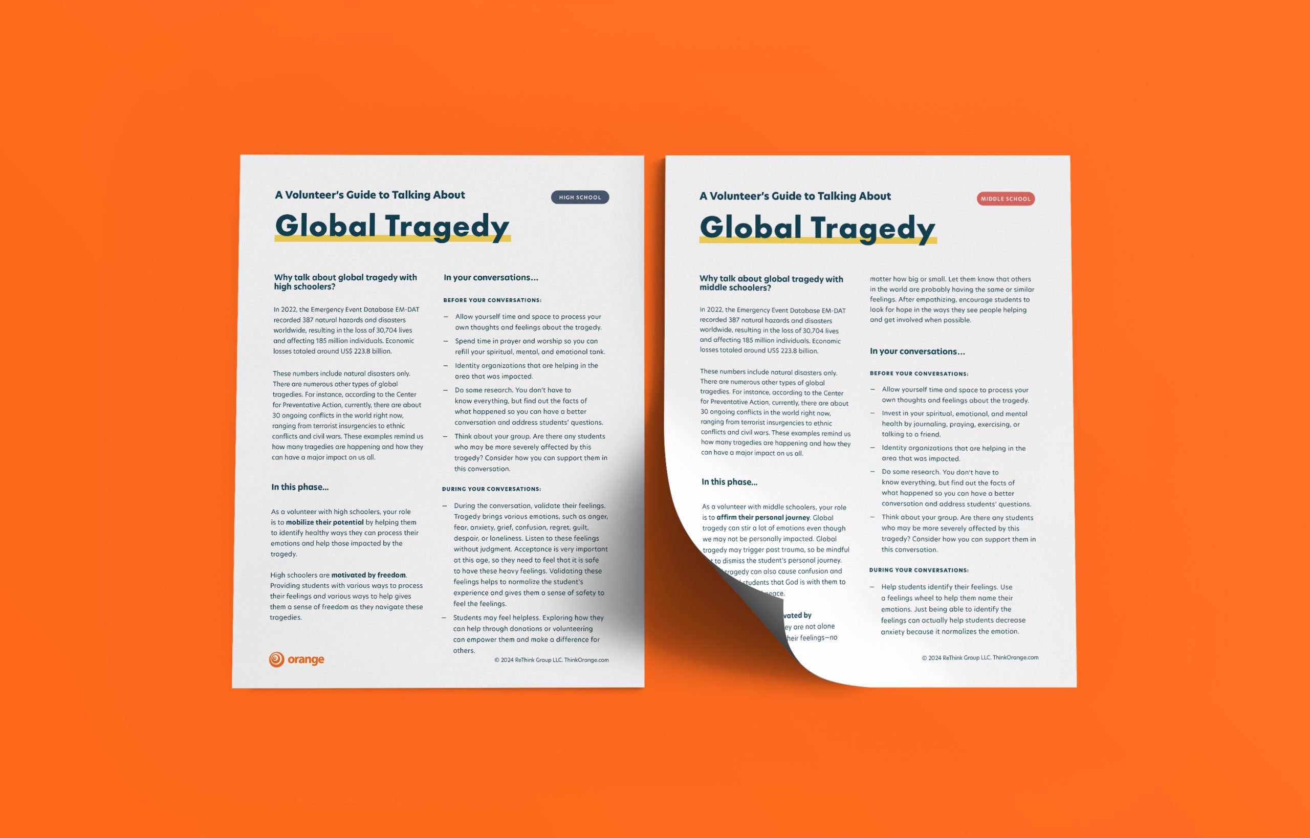 Global Tragedy – Student Ministry Volunteer Conversation Guides
