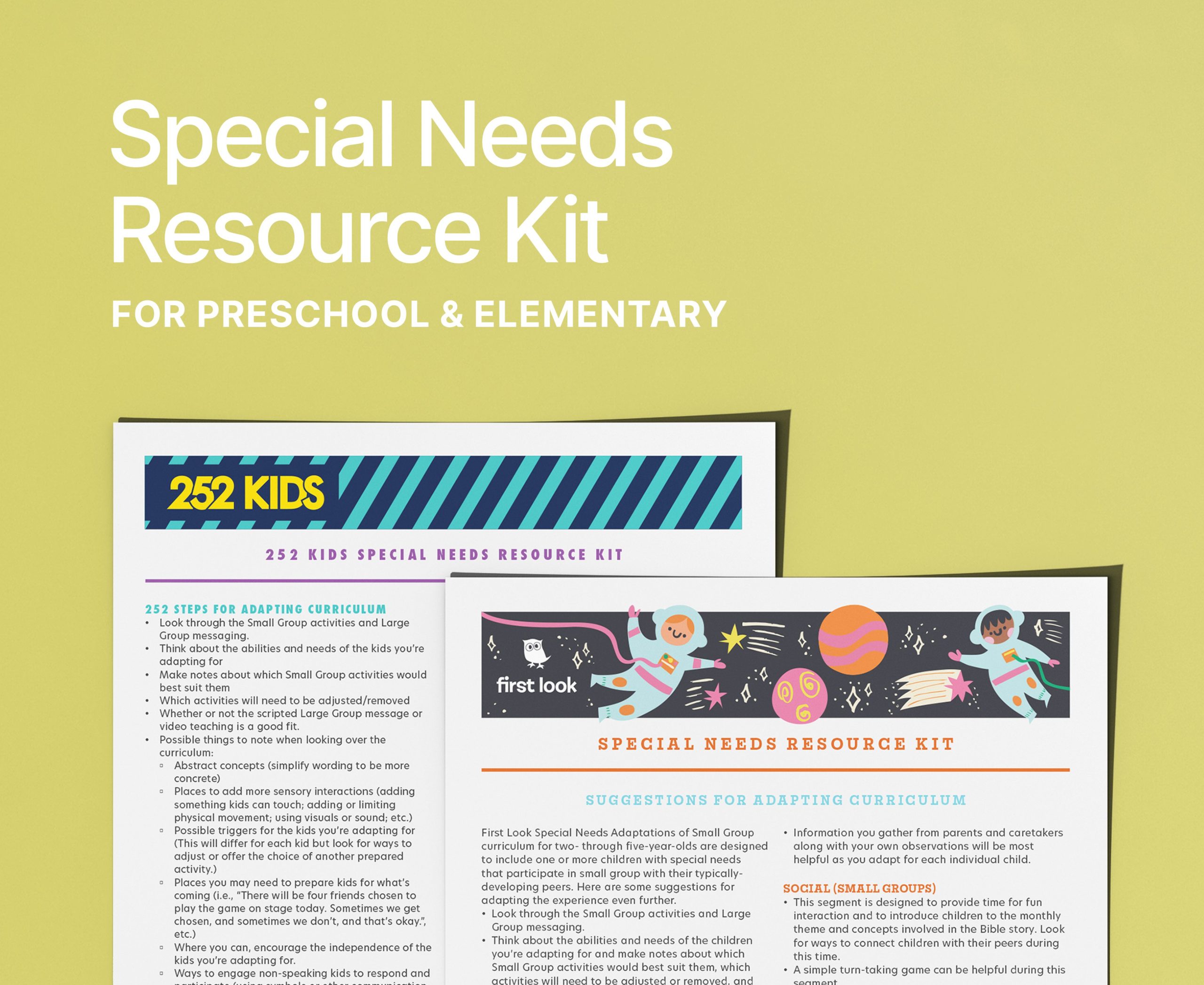 Special Needs Resource Kit for Kids Ministry