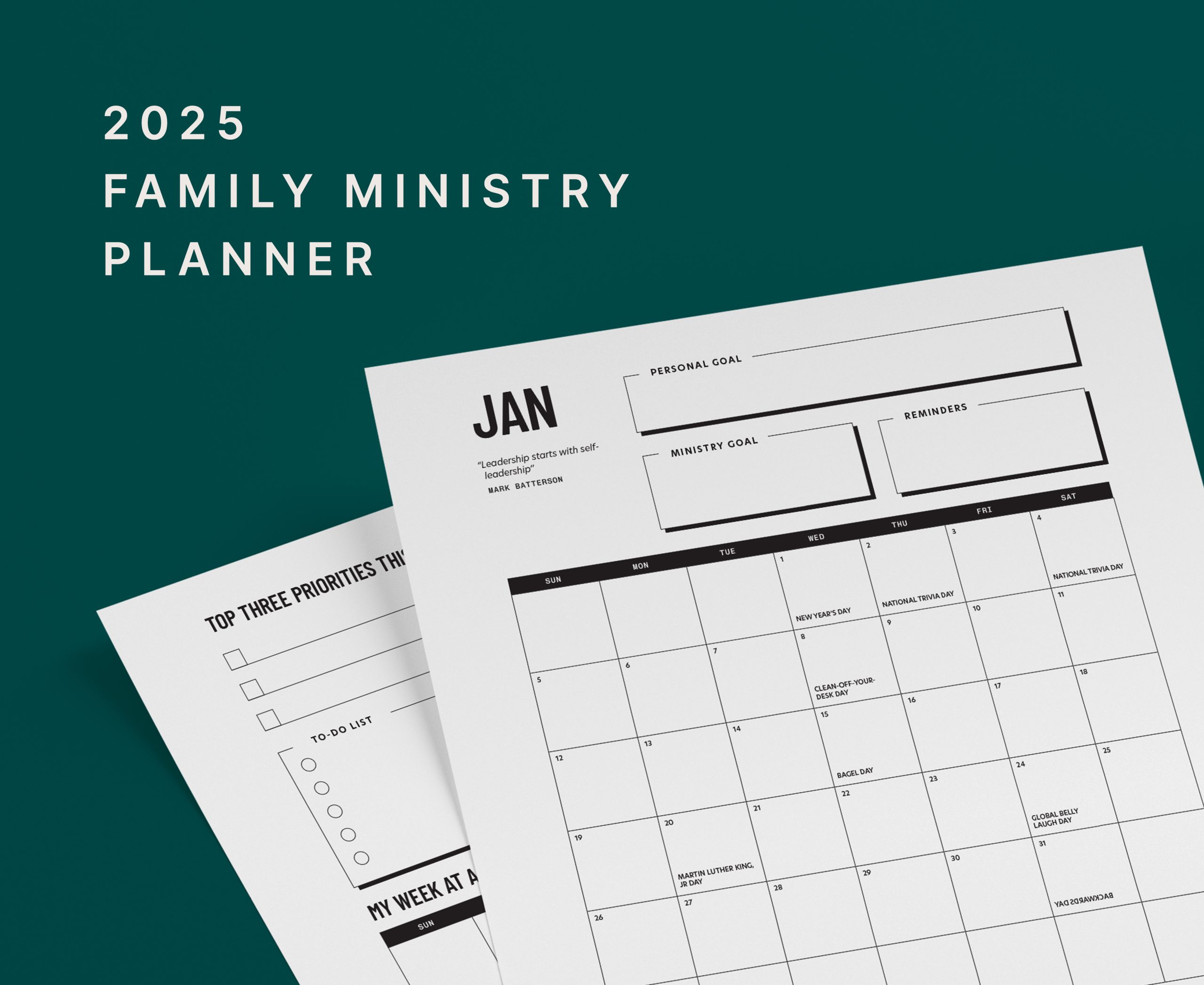 2025 Family Ministry Planner